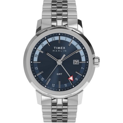 часовник,часовници,timex,men's,marlin,analogue,quartz,watch,blue,silver