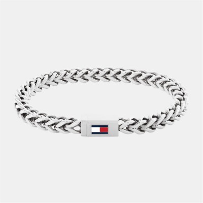 бижутерия,tommy,hilfiger,tommy,hilfiger,men’s,chain,bracelet,silver