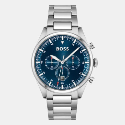 часовник,часовници,бижутерия,аксесоари,на,разпродажба,boss,gents,pioneer,watch,black,silver