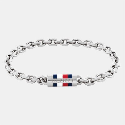 бижутерия,tommy,hilfiger,tommy,hilfiger,men’s,chain,bracelet,silver