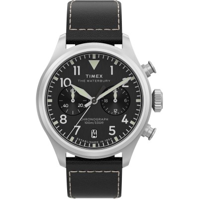 часовник,часовници,аксесоари,на,разпродажба,timex,men's,waterbury,analogue,quartz,watch,black,silver