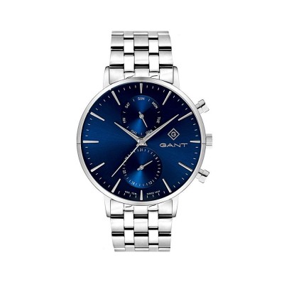 gant,men,s,park,hill,analogue,quartz,watch,blue,silver