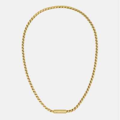 бижутерия,boss,men's,doran,light,yellow,gold,ip,necklace,gold