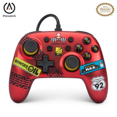 игри,и,технологии,powera,nano,wired,controller,for,nintendo,switch,mario,kart:,racer,red,racer,red
