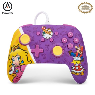 игри,и,технологии,аксесоари,на,разпродажба,powera,enhanced,wired,controller,for,nintendo,switch,princess,peach,battle,peach,battle