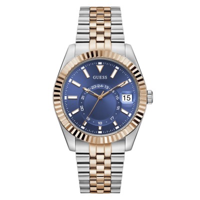 guess,men,s,jaden,quartz,analogue,watch,blue,silver