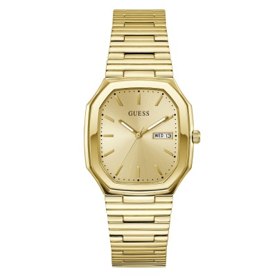 guess,men,s,oliver,quartz,analogue,watch,gold,metallic