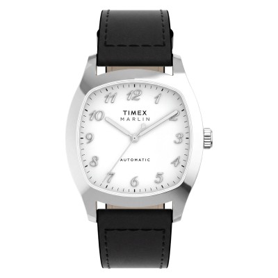 timex,marlin,watch,sn71,white,silver