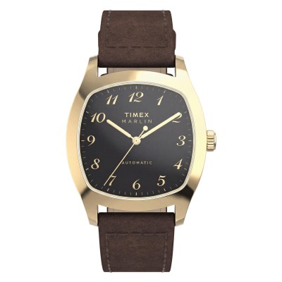 timex,marlin,watch,sn71,black,gold