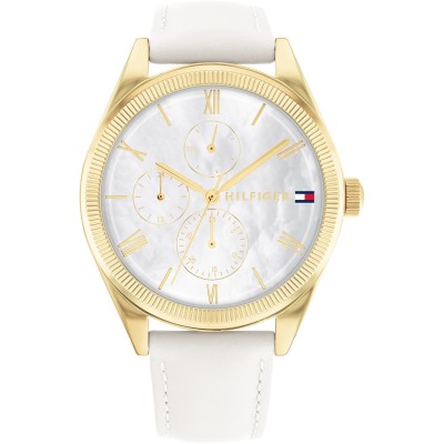 часовник,часовници,tommy,hilfiger,tommy,hilfiger,women's,watch,with,a,white,leather,strap,white