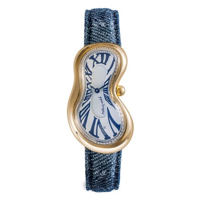 часовник,часовници,exaequo,melting,quartz,analogue,watch,dial,denim