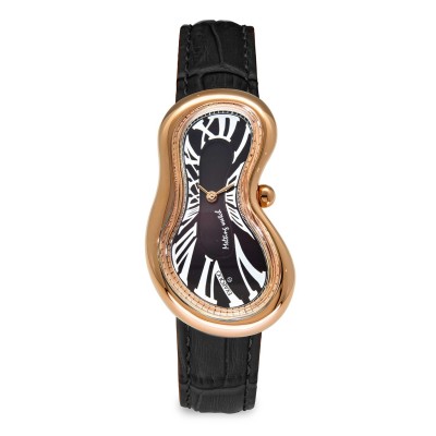 часовник,часовници,exaequo,melting,quartz,analogue,watch,black,dial