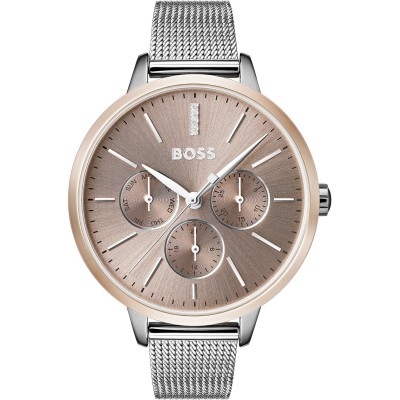 часовник,часовници,аксесоари,на,разпродажба,boss,boss,symphony,stainless,steel,mesh,strap,watch,silver,gold