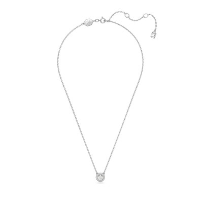 бижутерия,swarovski,una,angelic,pendant,round,cut,pav,white,rhodium,plated,silver,crystal