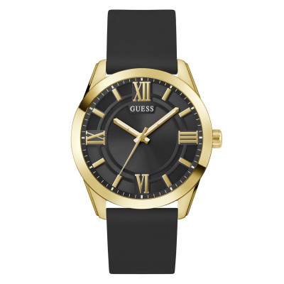 часовник,бижутерия,часовници,аксесоари,на,разпродажба,guess,men's,elliot,analogue,quartz,watch,black,gold