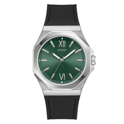 часовник,бижутерия,часовници,guess,men's,jewell,emperor,analogue,quartz,watch,green,silver