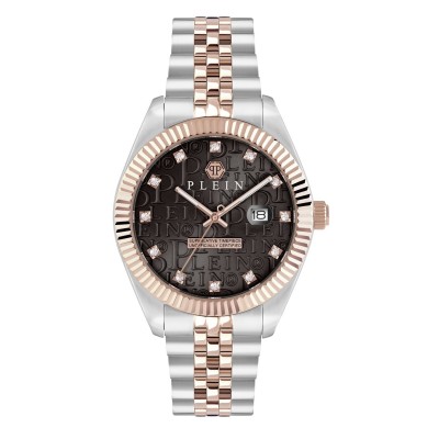 часовник,часовници,philipp,plein,superlative,watch,brown,metallics