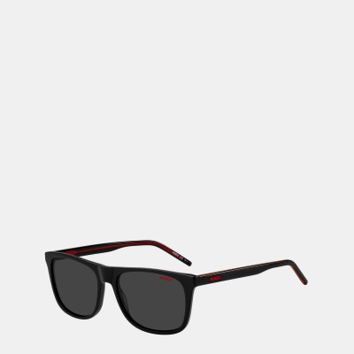 hugo,men,s,square,uv,protection,sunglasses,black