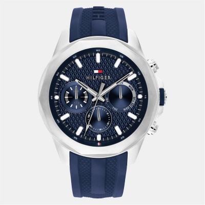 часовник,часовници,tommy,hilfiger,tommy,hilfiger,mens,watch,blue,silver