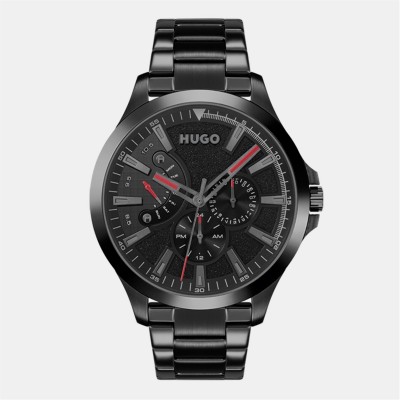 часовник,часовници,hugo,gents,hugo,#leap,bracelet,watch,black,black