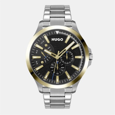 часовник,часовници,аксесоари,на,разпродажба,hugo,gents,hugo,#leap,bracelet,watch,black,silver