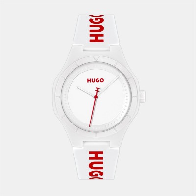 часовник,часовници,аксесоари,на,разпродажба,hugo,hugo,#lit,silicone,strap,watch,white,white