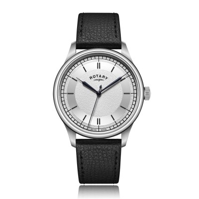 часовник,часовници,rotary,traditional,dress,watch,silver,black