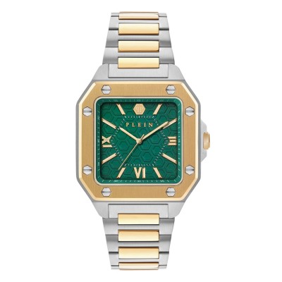 часовник,часовници,philipp,plein,rock,couture,watch,green,two,tone
