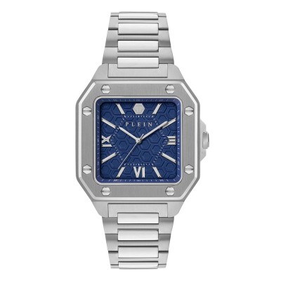 часовник,часовници,philipp,plein,rock,couture,watch,blue,silver