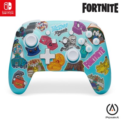 игри,и,технологии,powera,enhanced,wireless,controller,for,nintendo,switch,fortnite,sticker,mania,sticker,mania