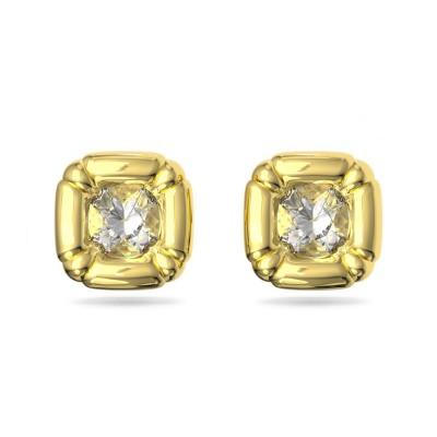 аксесоари,на,разпродажба,swarovski,dulcis,stud,earrings,cushion,cut,gold,tone,gold,tone,plated,gold,crystal