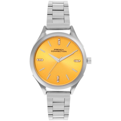 дамски,часовник,часовници,аксесоари,на,разпродажба,french,connection,connection,stella,maris,yellow,round,dial,womens,analogue,watch,yellow