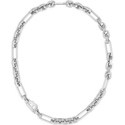 бижутерия,boss,women's,hailey,chain,stainless,steel,link,'b',necklace,silver