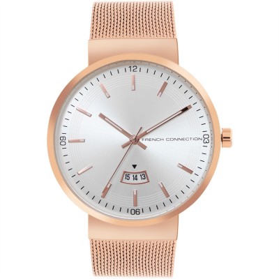 часовник,часовници,аксесоари,на,разпродажба,french,connection,connection,jake,round,analog,watch,for,men,silver