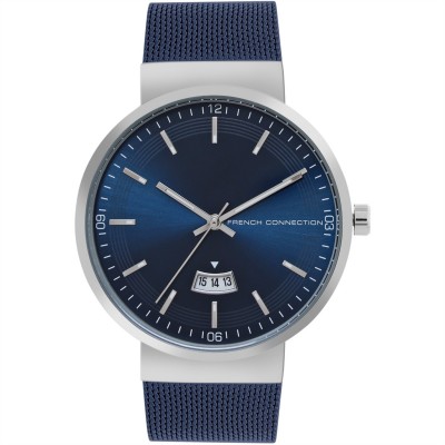 часовник,часовници,аксесоари,на,разпродажба,french,connection,connection,jake,round,analog,watch,for,men,blue