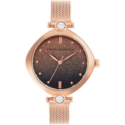 часовник,часовници,аксесоари,на,разпродажба,french,connection,connection,sheen,shimmer,round,analog,watch,with,mesh,strap,for,women,blue