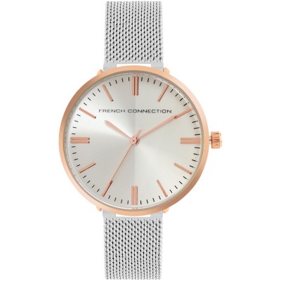 дамски,часовник,часовници,аксесоари,на,разпродажба,french,connection,connection,stainless,steel,analog,silver,dial,womens,watch,silver