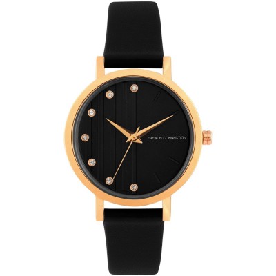 дамски,часовник,часовници,аксесоари,на,разпродажба,french,connection,connnection,analog,black,dial,womens,watch,black