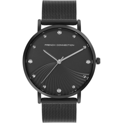 часовник,часовници,аксесоари,на,разпродажба,french,connection,dial,analog,watch,for,women,black