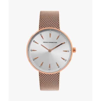 часовник,часовници,аксесоари,на,разпродажба,french,connection,connection,silver,dial,analog,watch,for,women,silver