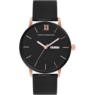 часовник,часовници,аксесоари,на,разпродажба,french,connection,connection,mens,analog,watch,black,strap,black
