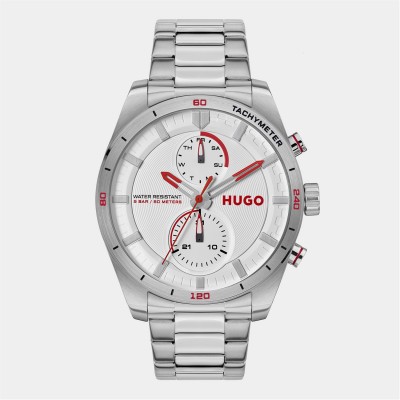 мъжки,часовник,часовници,hugo,hugo,fast,44mm,multifunction,watch,mens,white