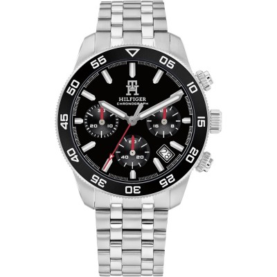 часовник,часовници,tommy,hilfiger,tommy,hilfiger,th85,chronograph,men's,watch,black