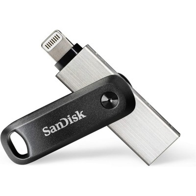 sandisk,go,flash,drive,128gb,drive,for,iphone,ipad,pc,mac,iphone,lightning,&,usb,3.,connectors,black