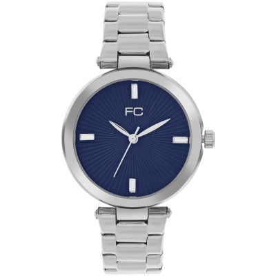 часовник,часовници,аксесоари,на,разпродажба,french,connection,connection,colette,blue,round,analog,watch,with,steel,metal,strap,for,women,blue