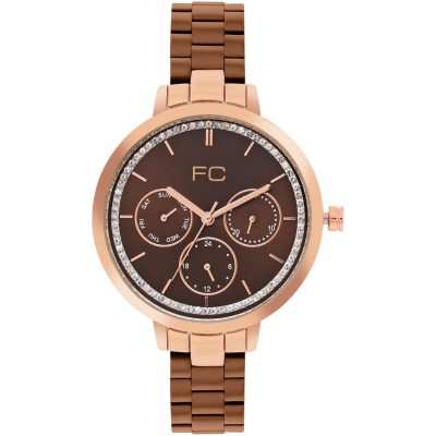 часовник,часовници,аксесоари,на,разпродажба,french,connection,connection,cornelia,brown,round,analog,watch,for,women,brown