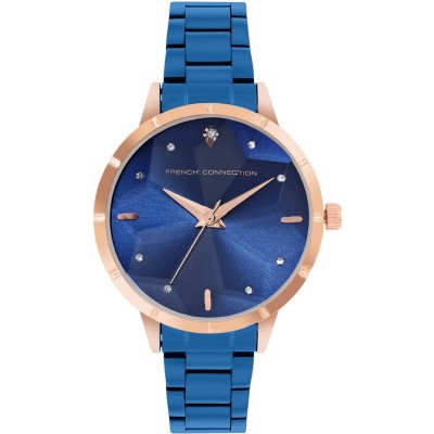 часовник,часовници,аксесоари,на,разпродажба,french,connection,connection,lucienne,blue,round,analog,watch,for,women,blue