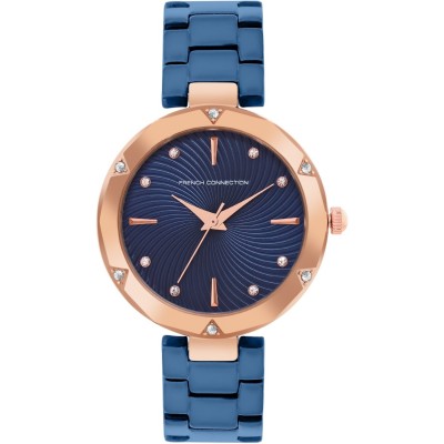 часовник,часовници,аксесоари,на,разпродажба,french,connection,connection,erika,blue,round,analog,watch,for,women,blue