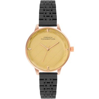 дамски,часовник,часовници,аксесоари,на,разпродажба,french,connection,connection,filigree,mustard,round,dial,womens,analogue,watch,mustard