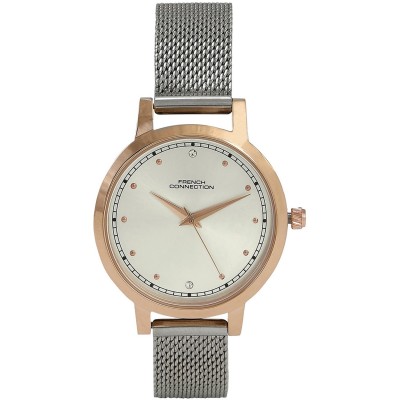 часовник,часовници,аксесоари,на,разпродажба,french,connection,connection,women,bracelet,style,straps,analogue,watch,silver